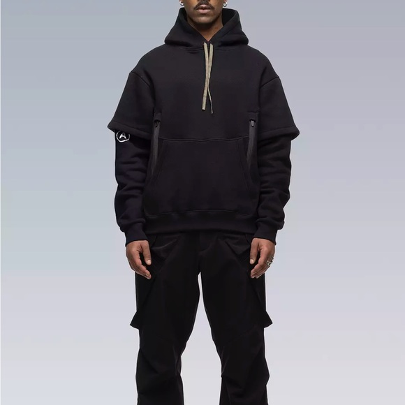Acronym S34-PR Hooded Sweatshirt “Black” - Picture 6 of 6